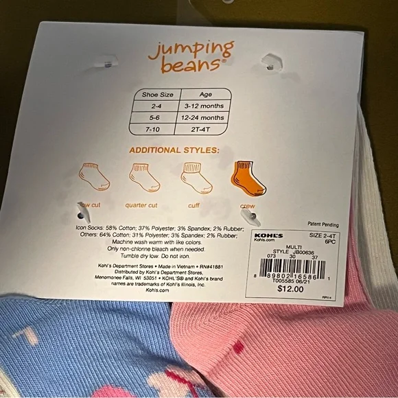 NWT Toddler 2T-4T jumping beans Sock Bundle of 3 Trendy Girls Halloween Variety - Picture 4 of 10